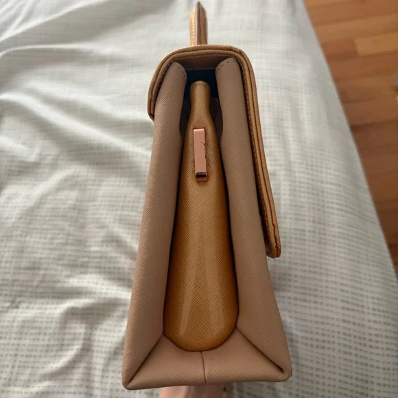 Ted Baker Gold and Blush Top-Handle Satchel - Picture 4 of 10